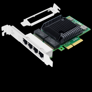 PCI-EX4 千兆四電口網(wǎng)卡（BCM博通 5719-4T芯片）