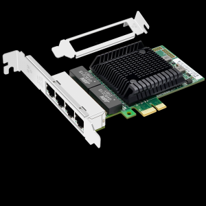 PCI-EX1 千兆四電口網(wǎng)卡（國(guó)產(chǎn)WX1860A4芯片）