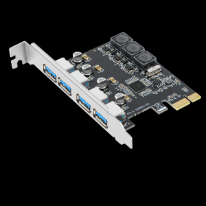 PCI-E轉(zhuǎn)4口USB3.0擴(kuò)展卡（6A免供電）