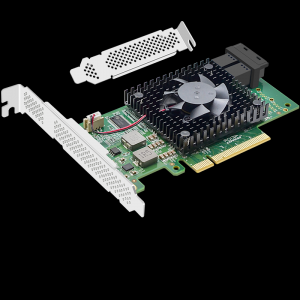 PCIE X8轉(zhuǎn)雙口U.2 NVMe擴(kuò)展卡8643接口